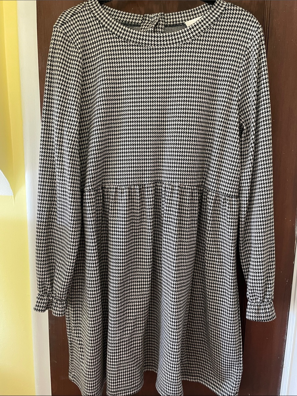 LOFT Houndstooth Knit Dress